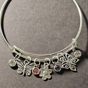 Butterfly and Flower Bracelet